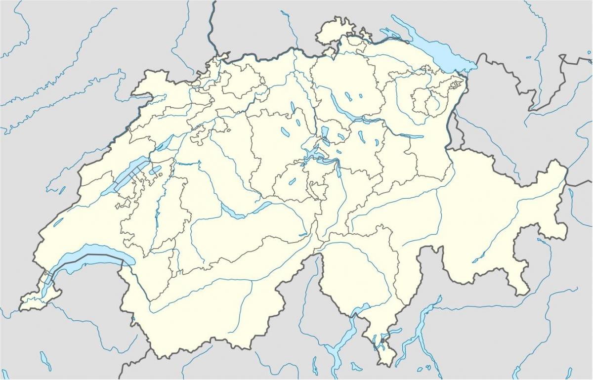 kaart van switserland kaart vector