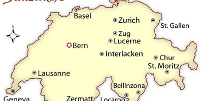 Kaart chur switserland