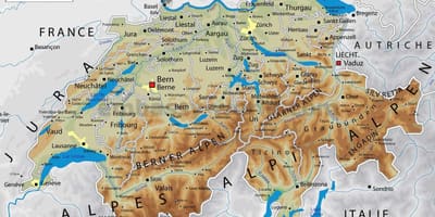 Switserland geografie kaart