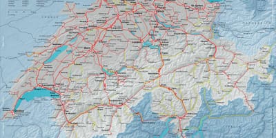 Kaart van sbb kaart switserland