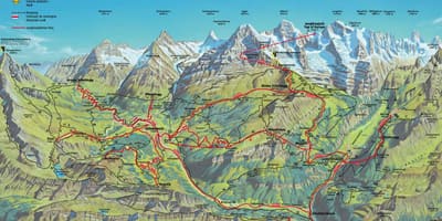 Kaart van die loop kaart switserland