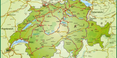 Kaart van die straat kaart van basel switserland
