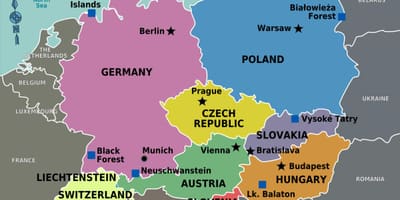 Kaart van die swart bos switserland 