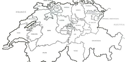 Switserland leë kaart