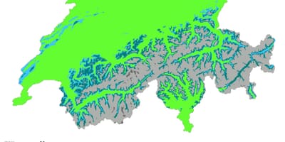 Kaart van switserland klimaat