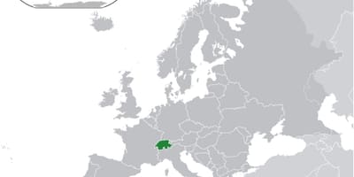 Wêreld kaart wat switserland