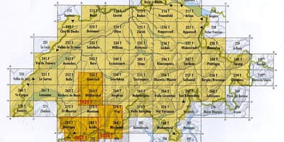 Kaart van switserland poskode
