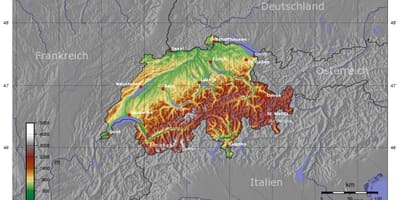 Topo kaart switserland